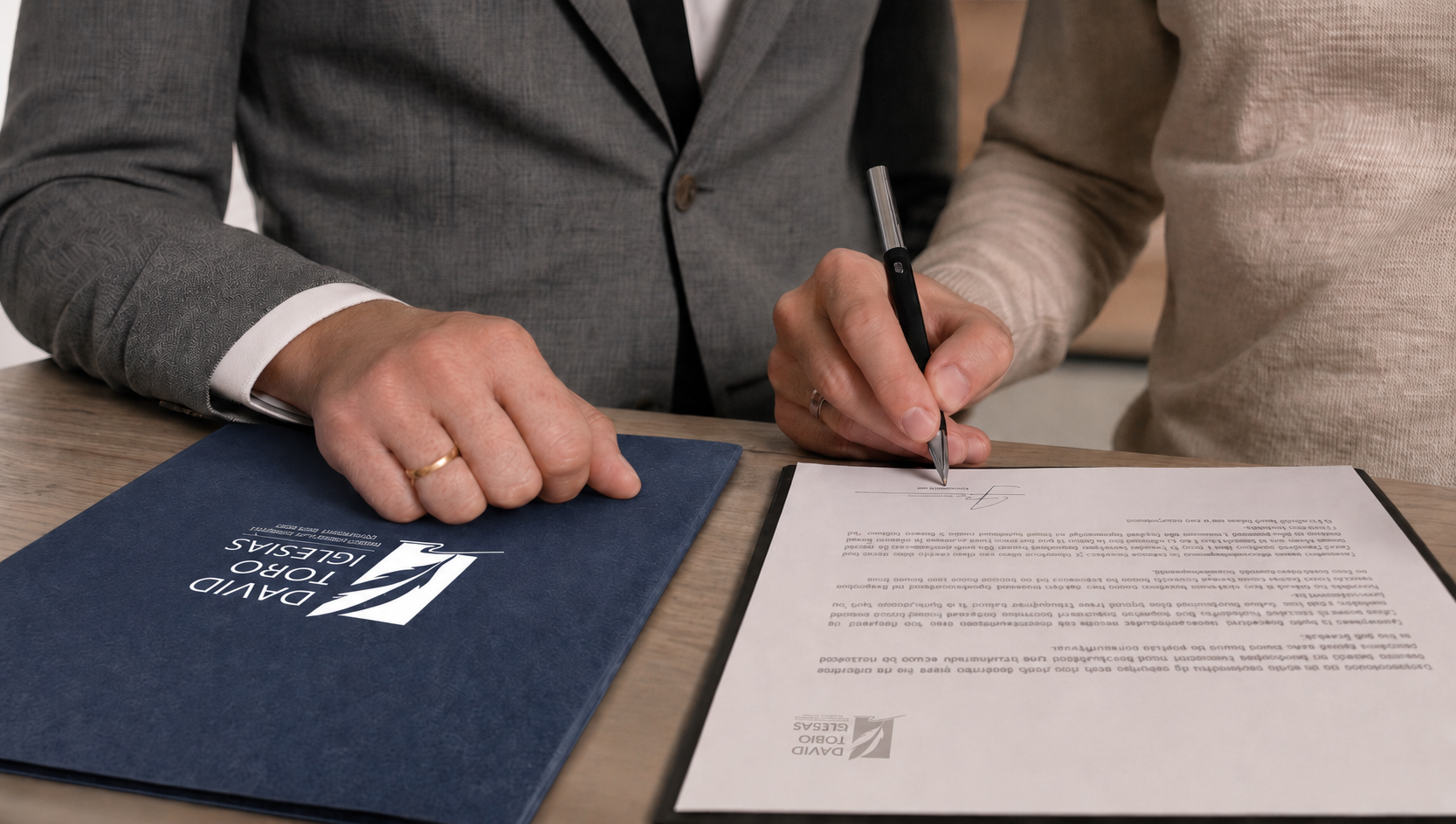 Firma del Notario David Toro Iglesias
